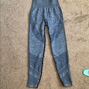 Navy blue seamless leggings